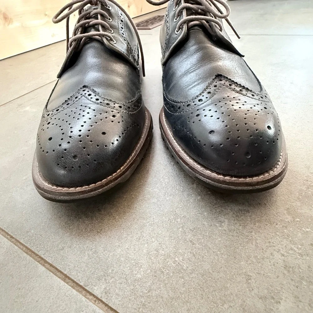 FootJoy Professional Wingtip Derby Shoes Mens 11 M Black Leather 57048 Excellent